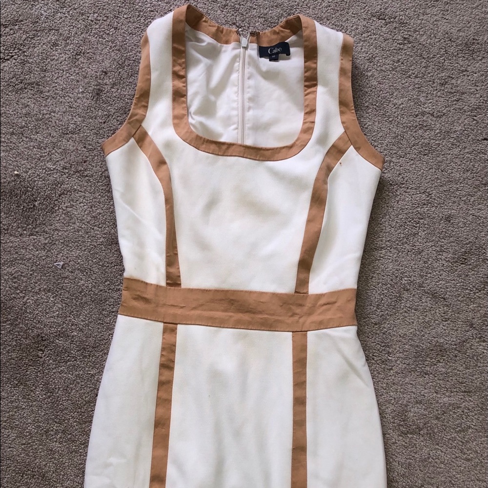 Gold and White Cabe New York dress (hard to find)